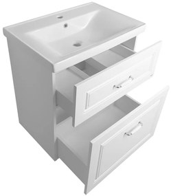 Aqualine Sapho, FAVOLO umývadlová skrinka 67x72,5x44,6 cm, biela mat