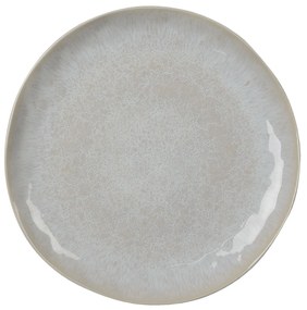 Šedý kameninový jedálenský tanier Grivon - Ø 28*3 cm