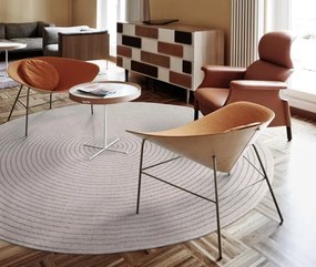 Koberec Agnella Noble Ruti svetlosivý kruh