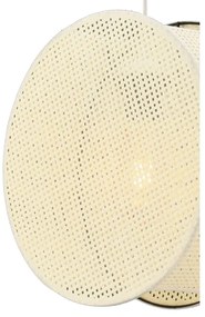 Závesný luster na lanku BIG DRUM 1xE27/60W/230V krémový