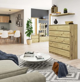 Komoda Kraft 10SZ (dub craft). Vlastná spoľahlivá doprava až k Vám domov. 1117184