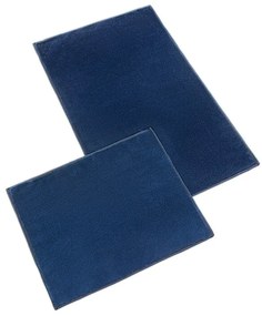 Bellatex Sada Kúpeľňová predložka bez výkroja BANYGOLD tmavomodrá, 60 x 100, 60 x 50 cm