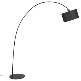 Inteligentná moderná oblúková stojaca lampa čierna vrátane WiFi G95 - Vinossa