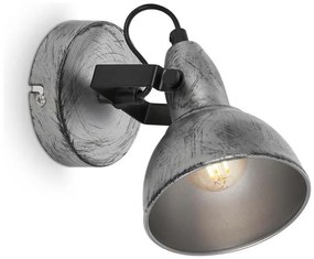 Briloner 2049-014 - Nástenné bodové svietidlo RETRO 1xE14/40W/230V šedá