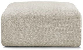 Béžová podnožka z textílie bouclé Tina – Bobochic Paris