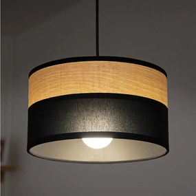Luster na lanku ALBA 1xE27/15W/230V pr. 25 cm čierna/hnedá