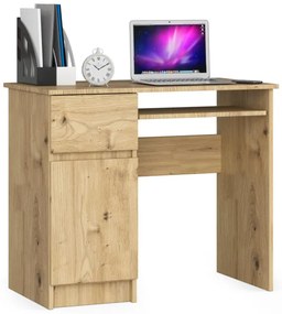 Kancelársky stôl PIKSEL ľavý, dub artisan