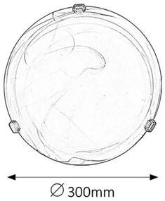 Rabalux ALABASTRO 3253 prisadené svietidlo 1x60W | E27 | IP20 - biely mramor