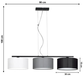 Luster na lanku ASTRA 3xE27/60W/230V