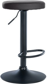 Barová stolička Ponte - koženka, čierny rám - čierny rám