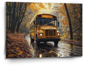 Sablio Obraz Žltý školský autobus - 90x60 cm
