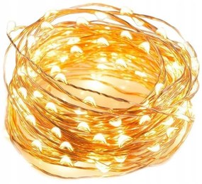 Vianočná svetelná reťaz 50 LED, teplá biela