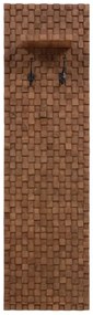 furniture-nabytek.cz - Masívny šatní panel Abadi z akáciového a mangového dreva, lakovaný, hnedý – 40×30×140 cm