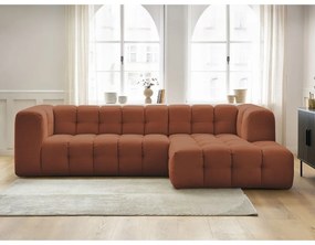 Rohová pohovka v tehlovej farbe Cloud – Bobochic Paris