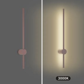 BRILAGI - LED vonkajšie nástenné svietidlo AURA, 12 W, 230 V, 3000 K, IP54, 65 cm, hnedá, CRI 90