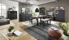 Komoda so zásuvkami Jasmin, grafit/dub