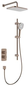 KFA Armatura 5759-301-34 - Sprchová súprava s termostatickou podomietkovou batériou MALAGA ružové zlato