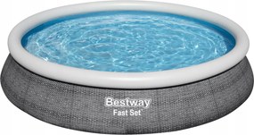Bestway 57313 Bazénový Rozperný Set S Filtračným Čerpadlom, Sivý Záhradný