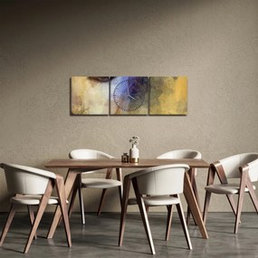 Obraz - Portrét ženy, kresba (s hodinami) (90x30 cm)
