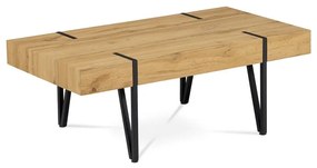 BONTEC Konferenčný stolík 110x60cm, mdf, divoký dub, AHG-233 OAK Farba: Čierna