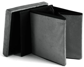 Úložná taburetka DIEGO L grafitová