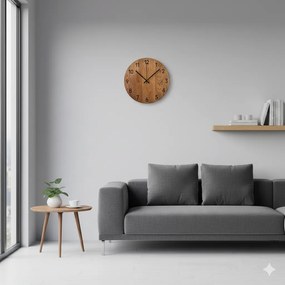 SENTOP | Nástenné hodiny z dreva s luxusným kvalitným dizajnom I SENTOP MAS024-3072-BLACK-30 analógové