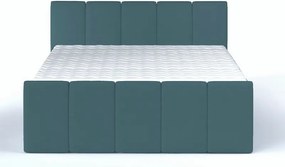 Posteľ boxspring Fresco 180x200 cm, petrolejová látka