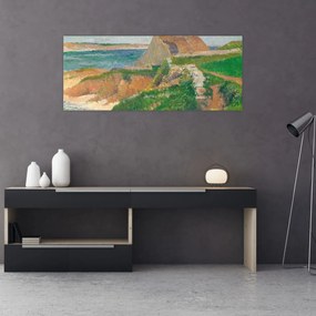 Obraz - Henri Moret, The Island of Raguenez, Brittany, reprodukcia (120x50 cm)