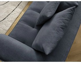 Tmavomodrá ženilková rohová pohovka (ľavý roh/do L) Whesley – Bobochic Paris