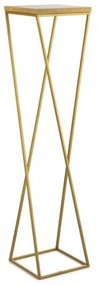 Stojan na kvety LOFT 100x24 cm zlatá/hnedá
