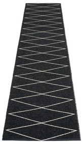Čierny vnútorný a vonkajší behúň 70x320 cm Max Black – Pappelina