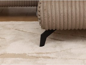 Hnedá menčestrová rohová pohovka (pravý roh/do L) Marbeya – Ropez