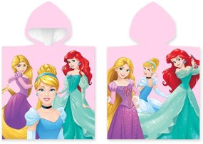 Detské pončo Princess Popoluška Ariel a Locika