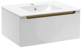 Kúpeľňová skrinka s umývadlom Naturel Stilla 60x30x45 cm biela STILLAD06007U1