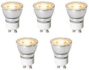 Sada 5 GU10 3-stupňových stmievateľných LED žiaroviek 35 mm 4W 220 lm 2700K