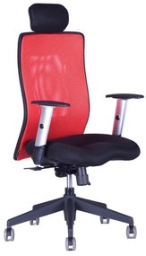 Kancelárska stolička na kolieskach Office Pro CALYPSO XL SP4 – s podrúčkami a podhlavníkom Červená 13A11