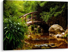 Obraz - Most cez riečku (70x50 cm)
