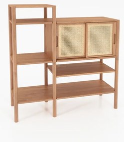 Knižnica z dubového dreva 120x123 cm Pola - The Beds