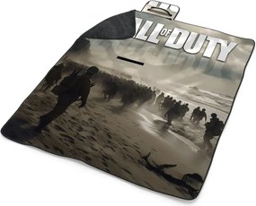 Sablio Plážová deka Call of Duty Normandia: 200x140 cm