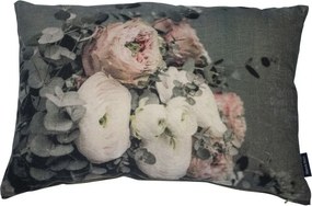 Veľký zamatový vankúš romantickej kvety - 40*60*15cm