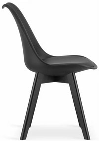 Jedálenská stolička MARK - čierna (čierne nohy)