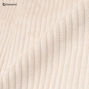 Krémová menčestrová rozkladacia rohová pohovka (variabilná) Sara – Ropez