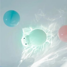 MegaLight - LED RGB Nabíjacia detská dotyková lampa do vane SWIMMY HIPPO LED/5V