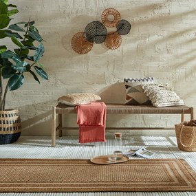Vonkajší behúň v prírodnej farbe 80x230 cm Layla Border – Flair Rugs