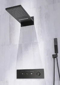Elegantný sprchový set Malmrik Čierna