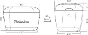 Fialový chladiaci box 20 l Pop – Polarbox