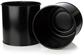 KOVOVÝ KVETINÁČ SO STOJANOM GLAMOUR 55X24 CM ČIERNA/ZLATÁ