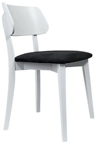 Jedálenská stolička EZRA biela/čierna
