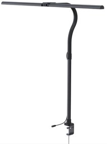 Stolná LED lampa ALVARO, svorka, diaľkový ovládač