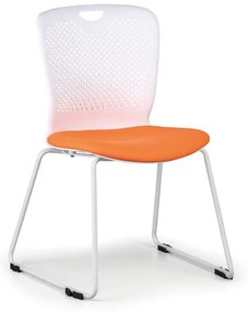 Plastová stolička DOT, oranžová